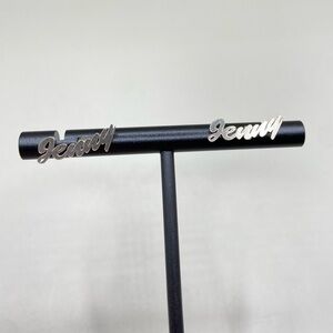 Sterling Silver Cursive Jenny Earrings